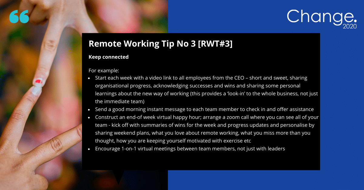 Remote Working Tip #3