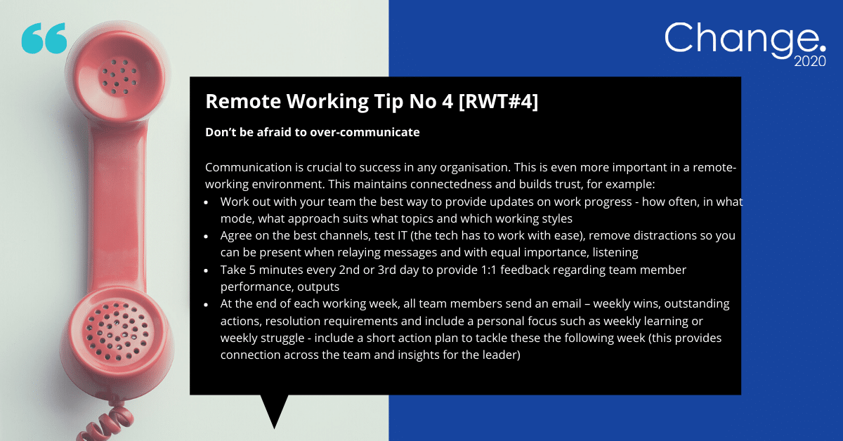 Remote Working Tip #4
