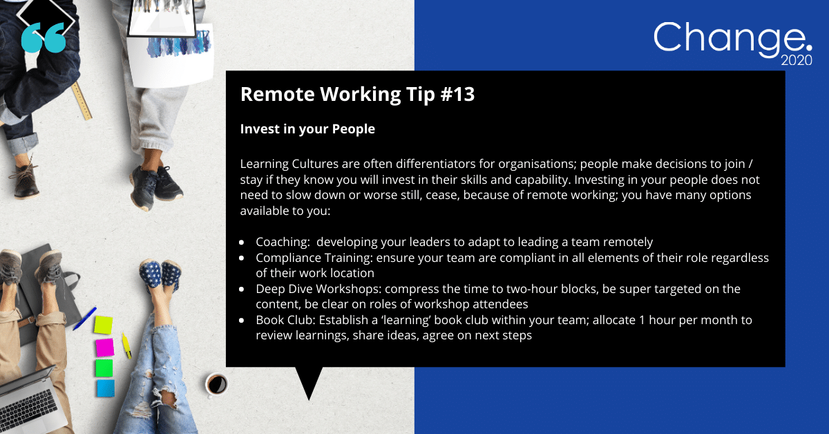 Remote Working Tip #13
