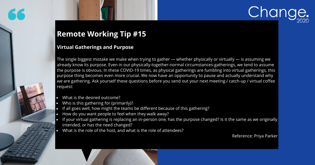 Remote Working Tip #15