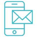 Mobile phone and email icon<br />
